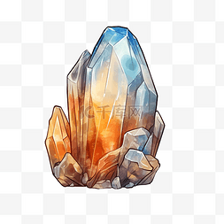 水晶石插画