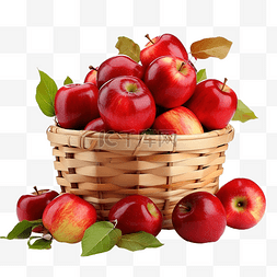 新鲜水果篮图片_新鲜收获的苹果