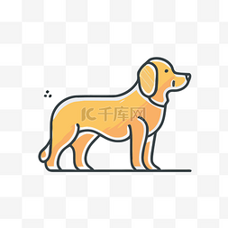 icon猫狗图片_您的狗或猫的线性标志 向量
