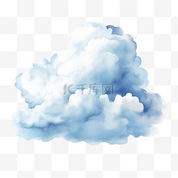 云水彩插图