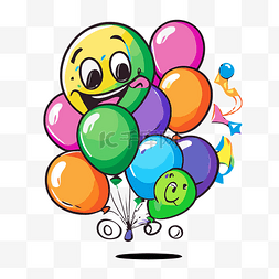 生日氣球 向量