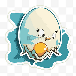 蛋壳设计图片_愤怒的小鸟蛋贴纸 向量