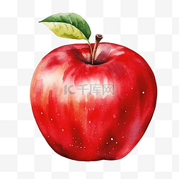 绘苹果图片_水彩苹果剪贴画