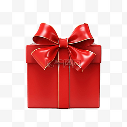 天猫店招背景图片_带蝴蝶结的圣诞礼物红盒