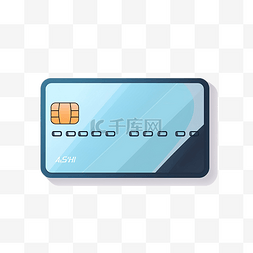 简约风格的信用卡插图