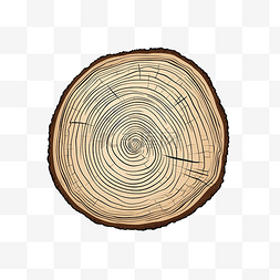 木质感图片_简约风格的木插图年轮