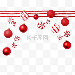 圣诞节概念与礼品球棒棒糖和圣诞
