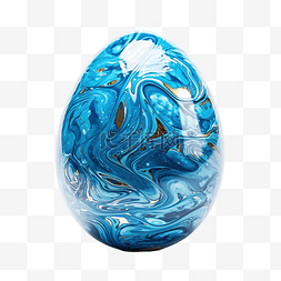 彩蛋装饰品图片_藍色的複活節彩蛋