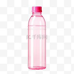 白色透明塑料瓶图片_粉红色饮用水塑料瓶