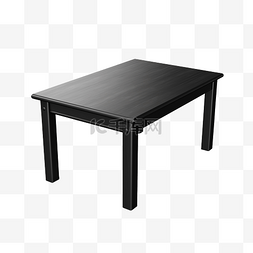 黑色木桌png照片
