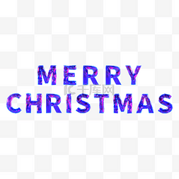 圣诞快乐星空紫色字母