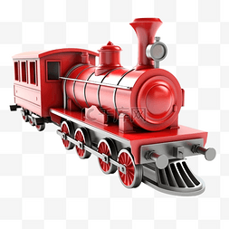3d 插图玩具火车