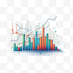 简约风格的股票和图表插图