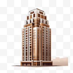 城市建筑城市背景图片_棕色的大摩天大楼