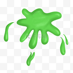 绿色画画表情涂鸦