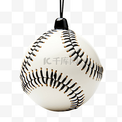 運動新年图片_挂在线上的棒球运动圣诞节或新年