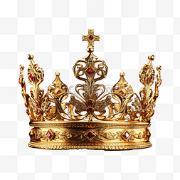 金冠皇家国王概念