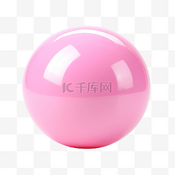 粉红色的保龄球