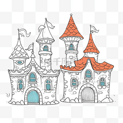 城堡拱门图片_一个有趣的童话房子，有拱门和塔