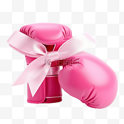 心形符号图片_粉红丝带粉红拳击手套