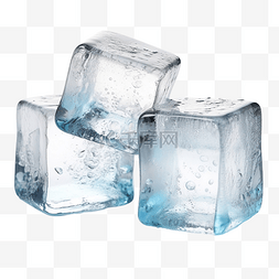 冰箱冰块图片_三个冰块