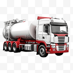 运输货物的卡车图片_油罐车的 3d 插图