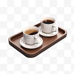 3d用餐图片_木托盘咖啡3D模型 - TurboSquid 1020803