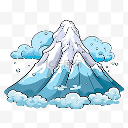 雪山景图片_可爱的雪山
