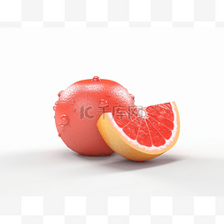 葡萄柚3d模型