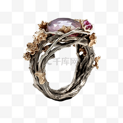 戒指和花图片_大自然创造的神奇戒指，由天然材