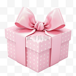 3色蝴蝶结图片_带粉色蝴蝶结的礼品盒