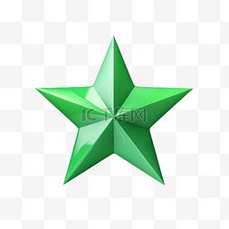 渐变绿色星星