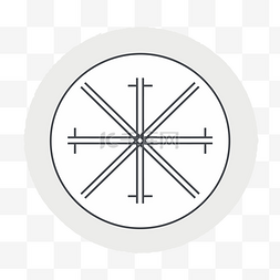 十字的图形是圆形的 向量