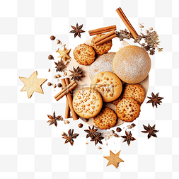 树里面图片_圣诞节的时候有各种饼干，里面有