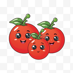 小西红柿背景图片_小西红柿卡通