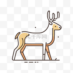 鹿是鹿标志设计的主角 向量