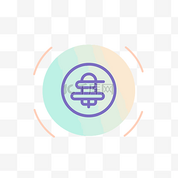 蓝色顶部图片_蓝色和紫色圆圈与顶部的正方形内