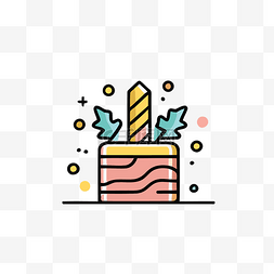 生日快乐高清图片图片_生日蛋糕 向量