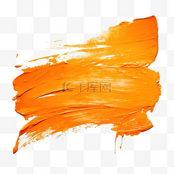 边水彩图片_橙色丙烯酸涂料描边邮票垃圾画笔