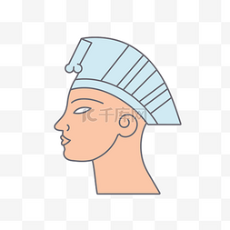 埃及人图片_埃及人平面设计的头和肩膀 向量