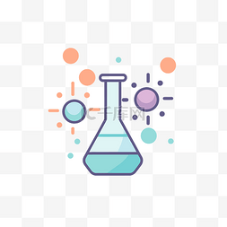衣服icon保型图片_简单的实验室化学实验插画 向量