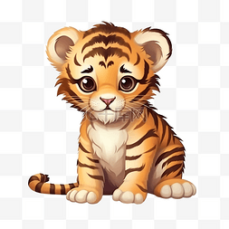 有条纹的动物图片_可爱的虎宝宝