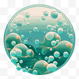 底部纸图片_海洋氣泡