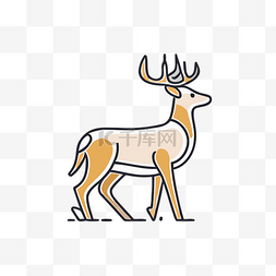 鹿矢量标志设计理念