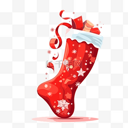 白色圣诞袜图片_紅色聖誕襪