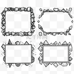 边框扁图片_子弹日记水晶涂鸦手绘框架与宝石