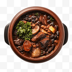 用木头煮的 feijoada