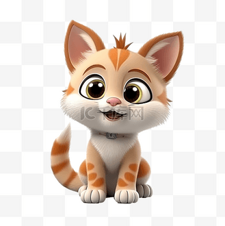 卡通简笔画彩色夏季家里的空调和猫咪动态元素个人vip和企业vip免费下