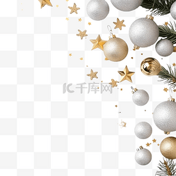 空间布置图片_带复制空间的顶视图节日圣诞装饰