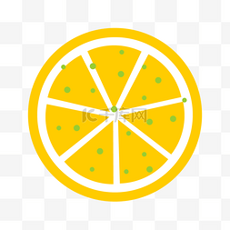 柠檬夏季图片_柠檬切片黄色的